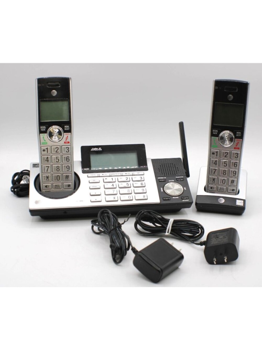 AT&T DECT 6.0 Expandable Cordless Phone System Answering Machine w/ Cords Batter